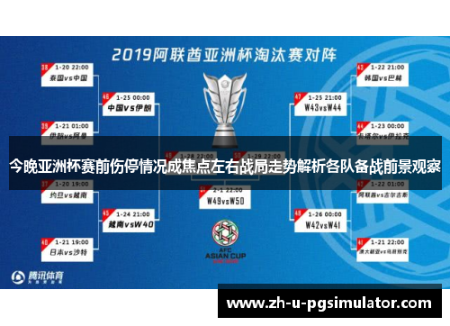 今晚亚洲杯赛前伤停情况成焦点左右战局走势解析各队备战前景观察
